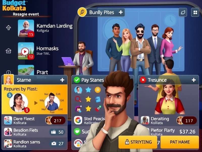 Budget Boss Kolkata gameplay screenshot showing strategic interface